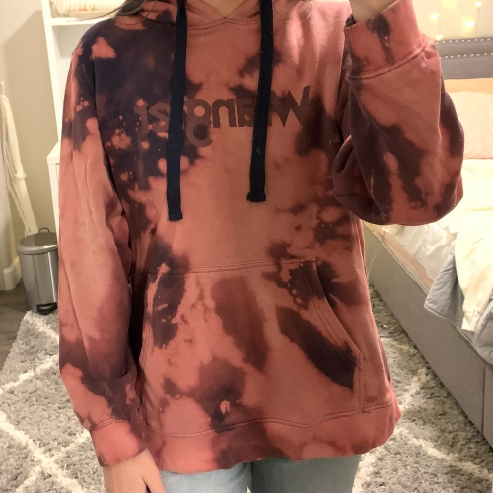 Wrangler Hoodie Bleach Tie Dyed